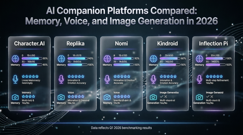 AI Companion Platforms Compared: Memory, Voice, and Image Generation in 2026 Companion Platforms Compared