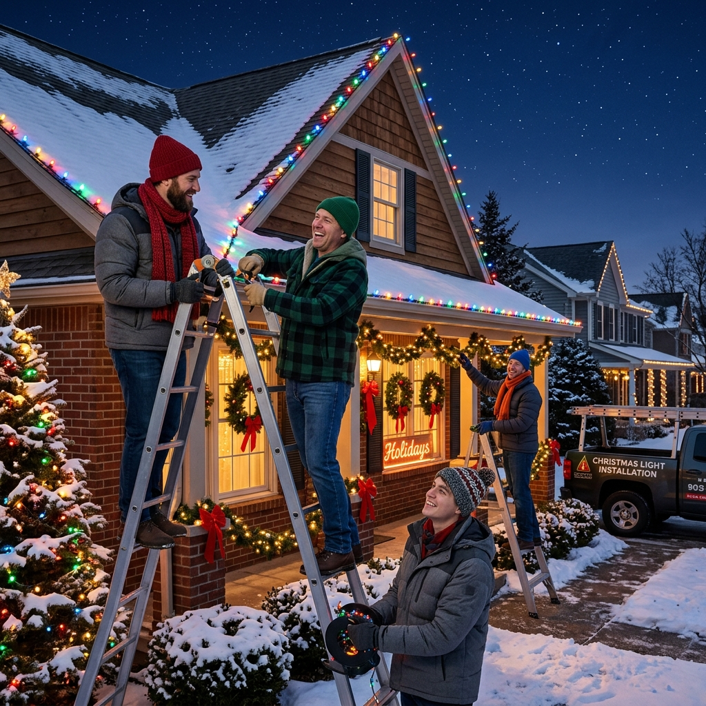 Christmas Light Installers: Brighten Your Home This Holiday Season